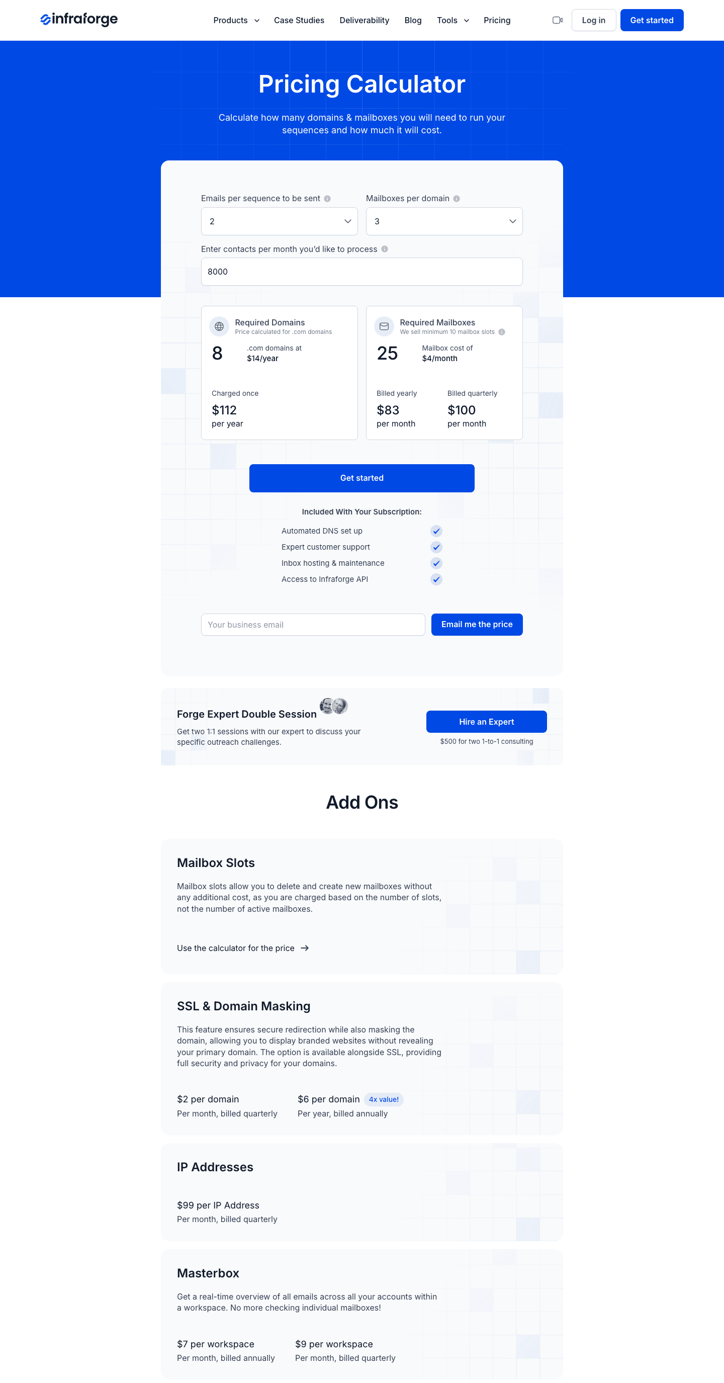 InfraForge pricing